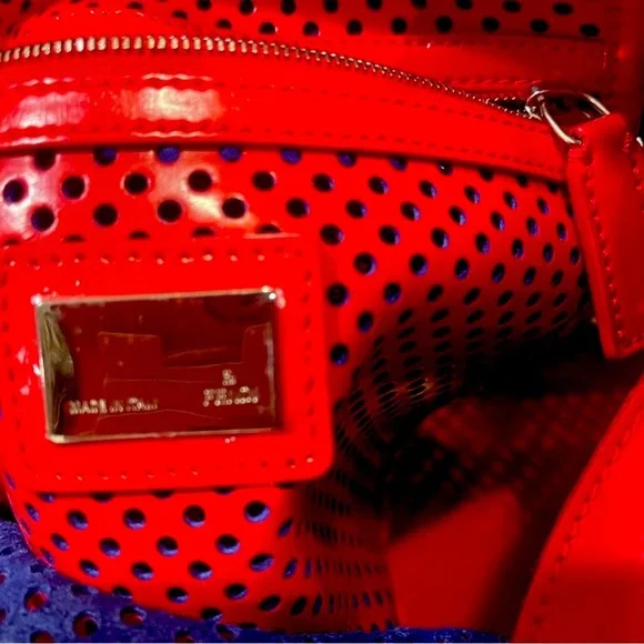 ‼️SOLD‼️Fendi Du Jour Red Perforated Leather Tote Bag and Wallet Bundle - Picture 6 of 8